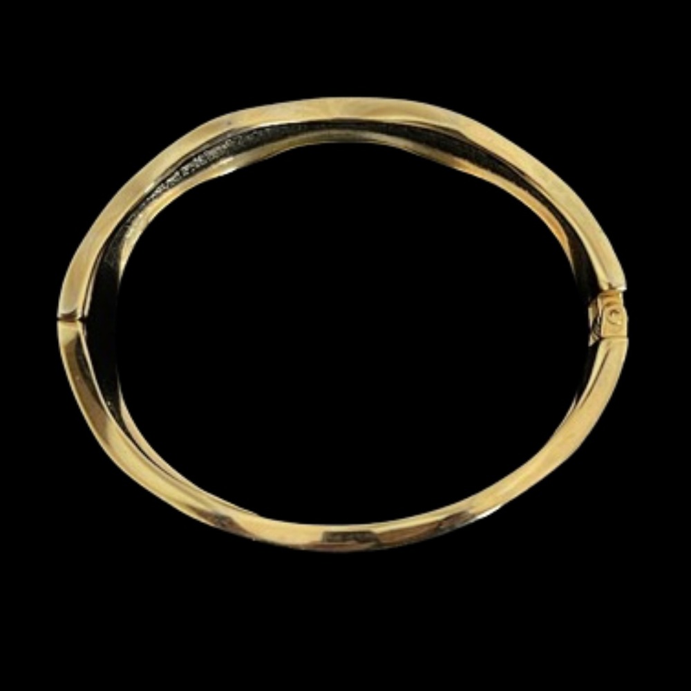 Vintage Clamp Bangle/Cuff Bracelet Gold Tone - Picture 8 of 11